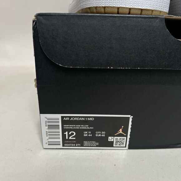 Nike Shoes Air Jordan 1 Mid Retro “Hemp/Tan Gum” 2024